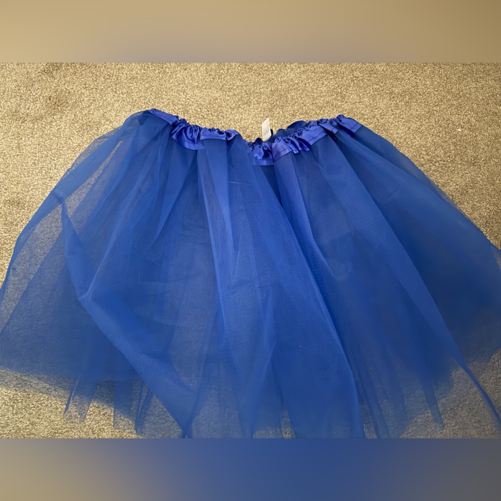 Elegant Blue Tulle Skirt
